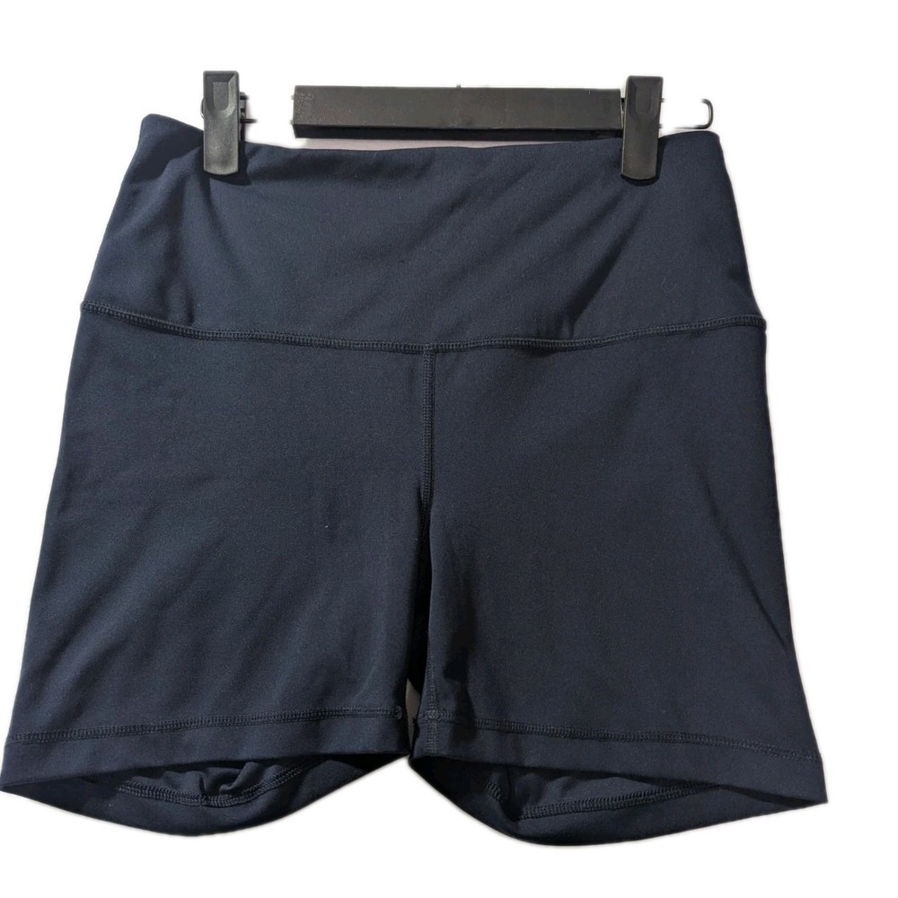 Yogalicious Lux Women's Black Yoga Shorts‎ Size M High Waist Stretch Activewear